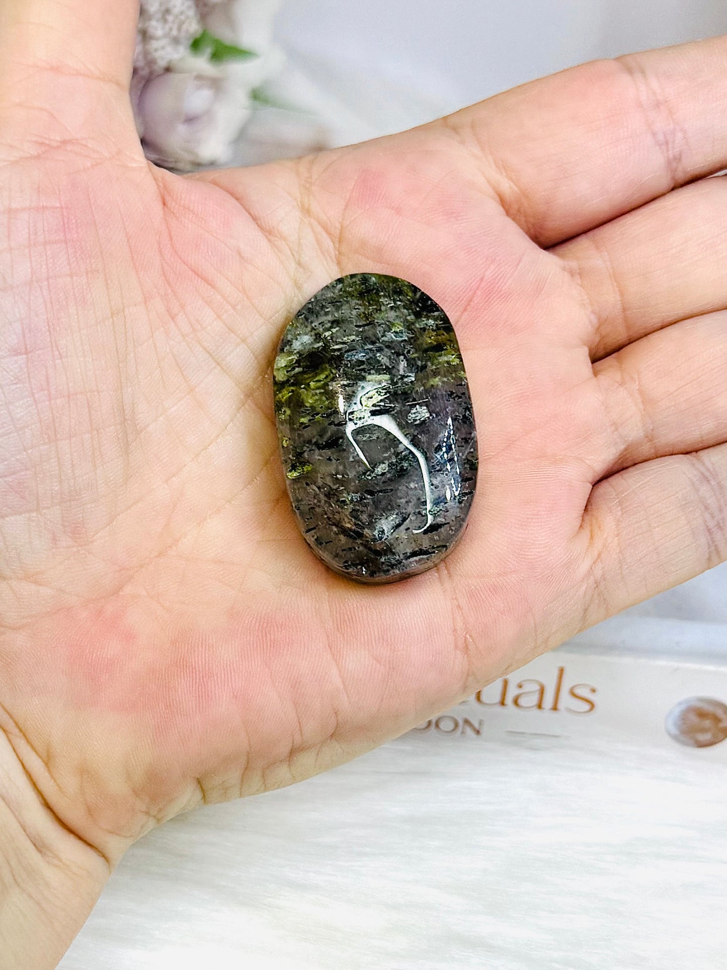 Prehnite Small Palm Stone