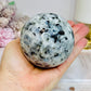 Large Rainbow Moonstone Sphere on Stand with Blue Flash 617g