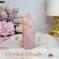 Chunky Rose Quartz Tower 8cm