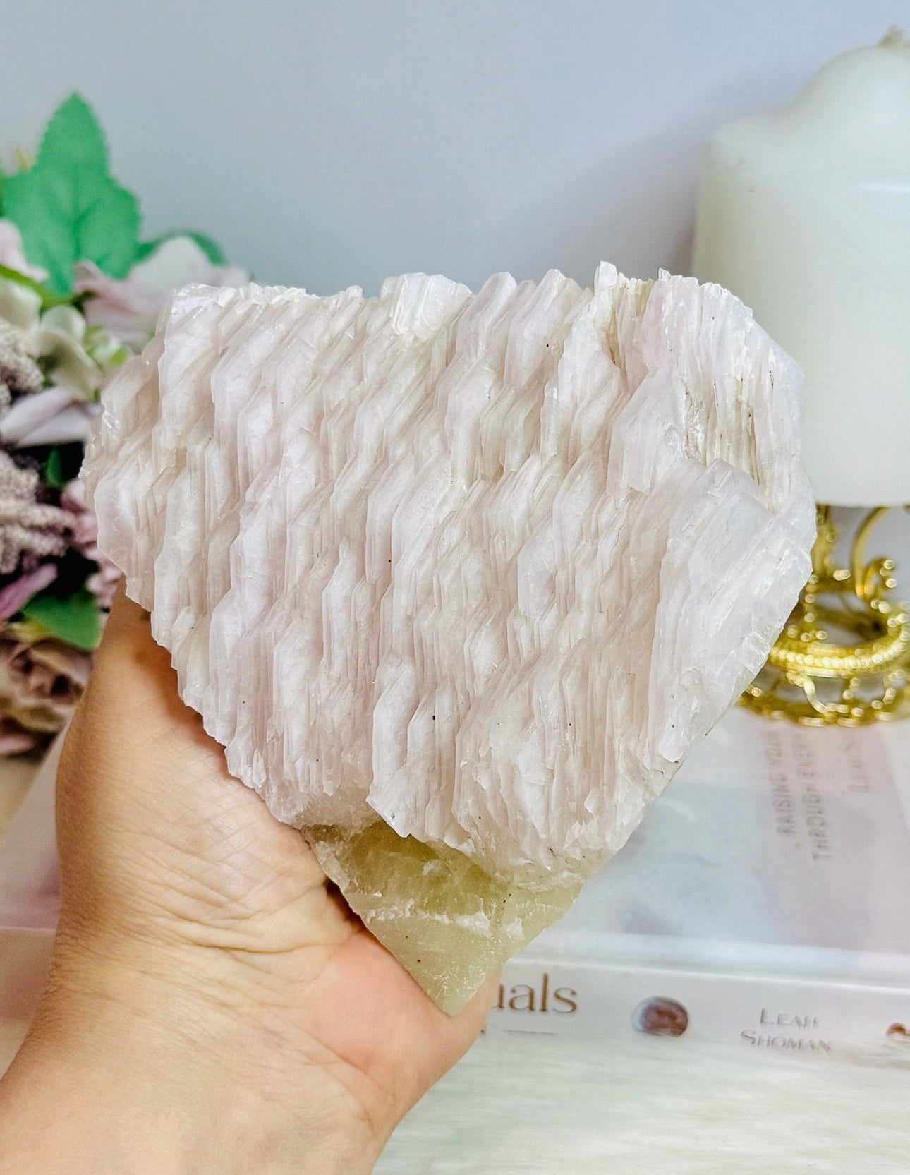 Rare Specimen High Grade Pink Mangano Calcite Freeform UV Reactive 763g
