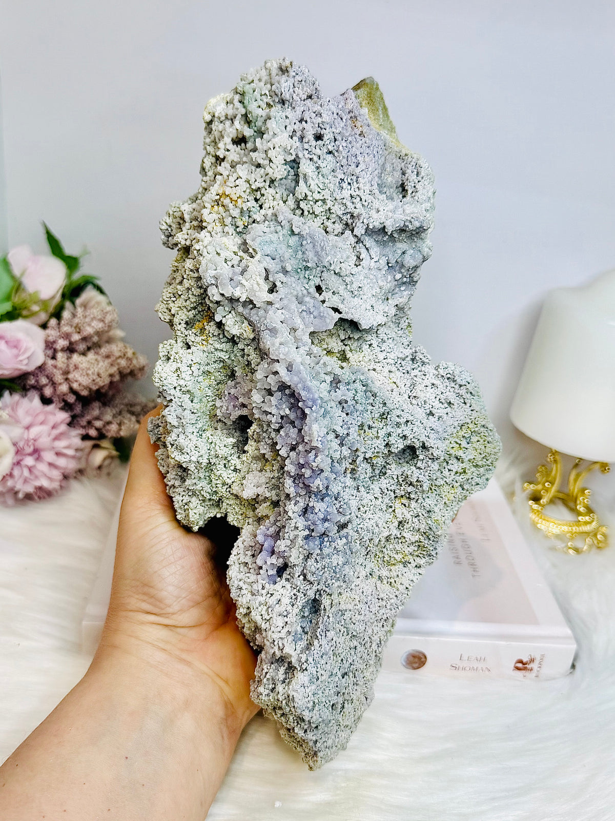 Huge Natural Grape Agate | Purple Chalcedony Specimen 26cm 2.15KG