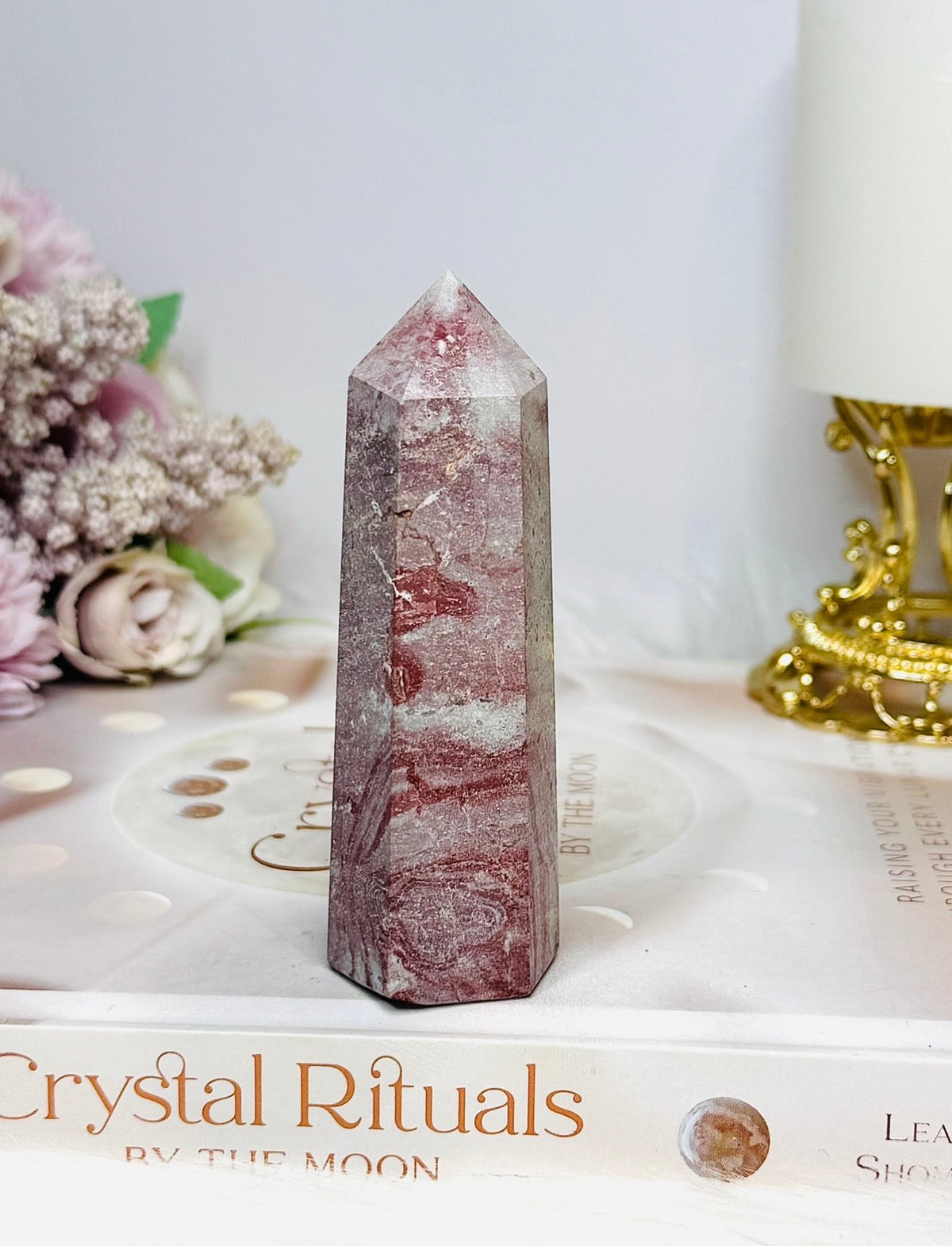 Pink Jasper Tower 9cm