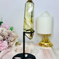 Citrine Tower 19cm Inc Stand (Cut in back of tower)