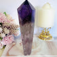 Wow!!! High Grade Large Amethyst Dragon Tooth Phantom Wand With Stunning Rainbows 18cm