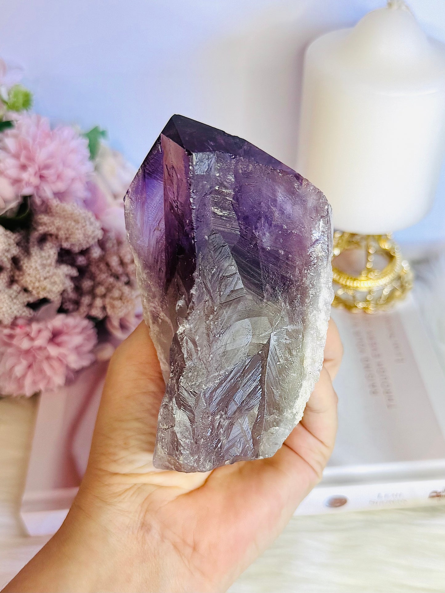 Natural Chunky Amethyst Dog Tooth | Point 11.5cm