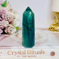 Blue & Green Fluorite Tower 9cm