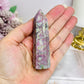 Rare Ruby In Blue Apatite Tower (UV Reactive) 9cm
