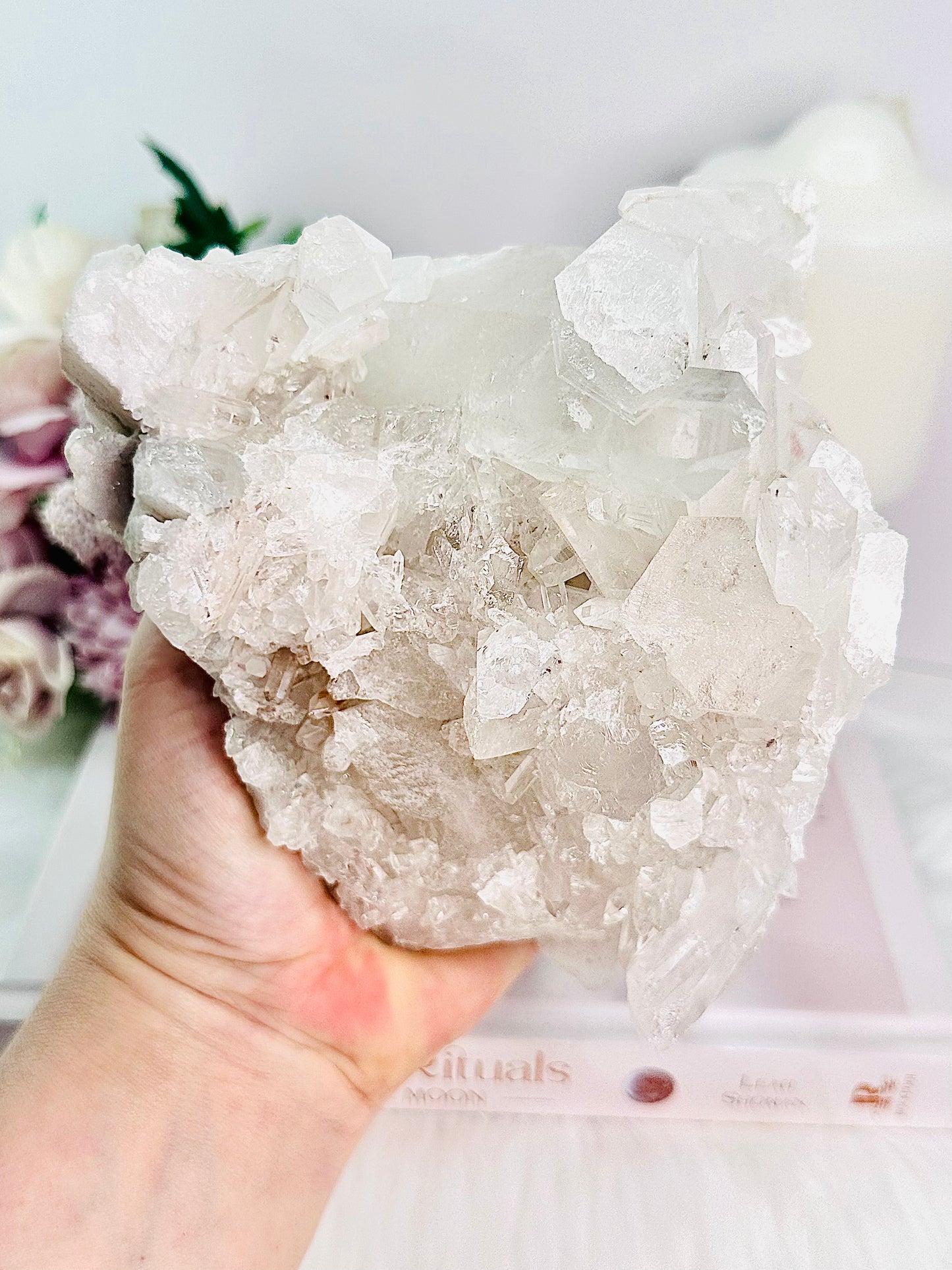 A Master Healer ~ Large Gorgeous 15cm Chunky 1.2KG Clear Quartz Cluster From Brazil Absolutely Stunning