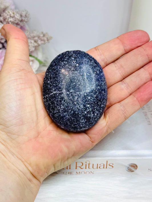 Large Lepidolite Palm Stone