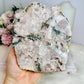 Large Pink Amethyst Natural Slab with Green Jasper Inclusions 16cm 665g