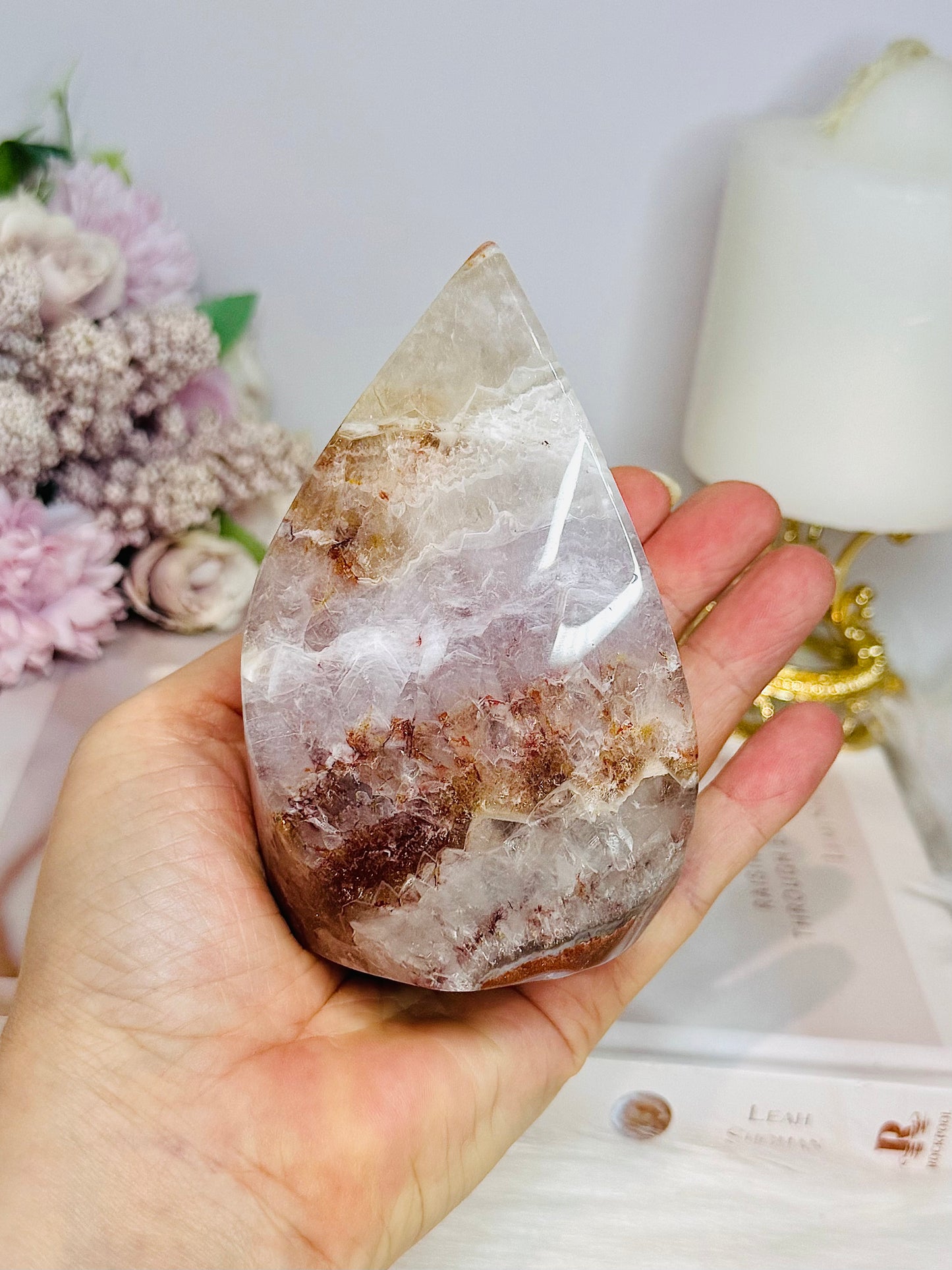 Natural Large Crazy Lace Amethyst Polished Freeform 11.5cm 480g