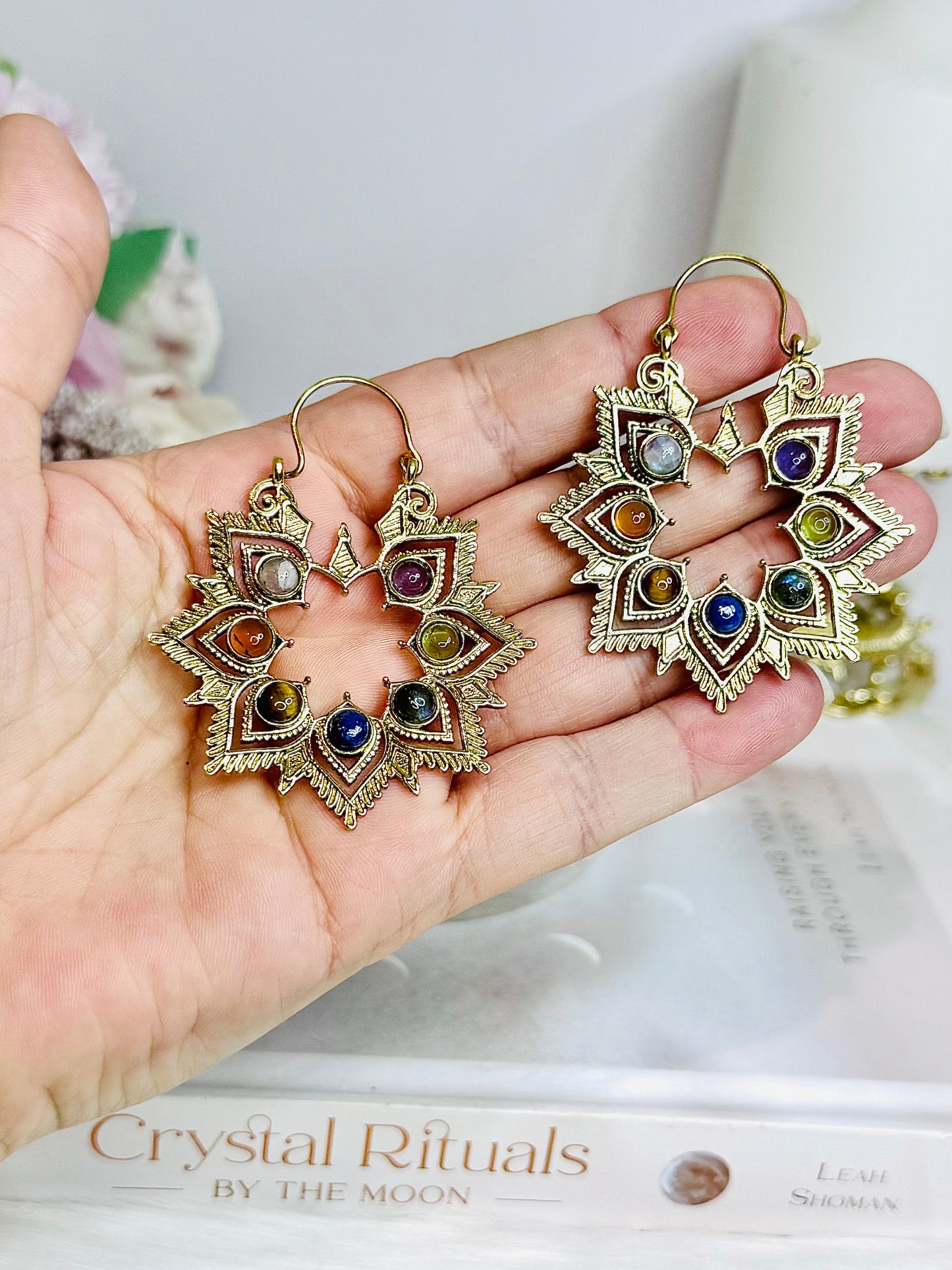 Bohemian Chakra Crystal Earrings