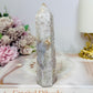 Druzy Flower Agate Tower 12.5cm