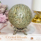 Large Graphic Feldspa Flashy Sphere On Stand 840g