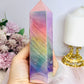 Large Angel Aura Chunky Rose Quartz Tower 16cm 597g
