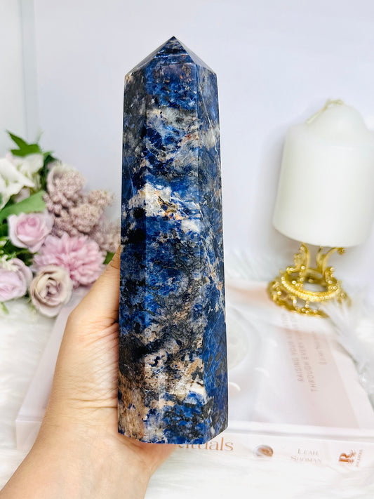 Large Sunset Sodalite Chunky Tower 19cm 753g
