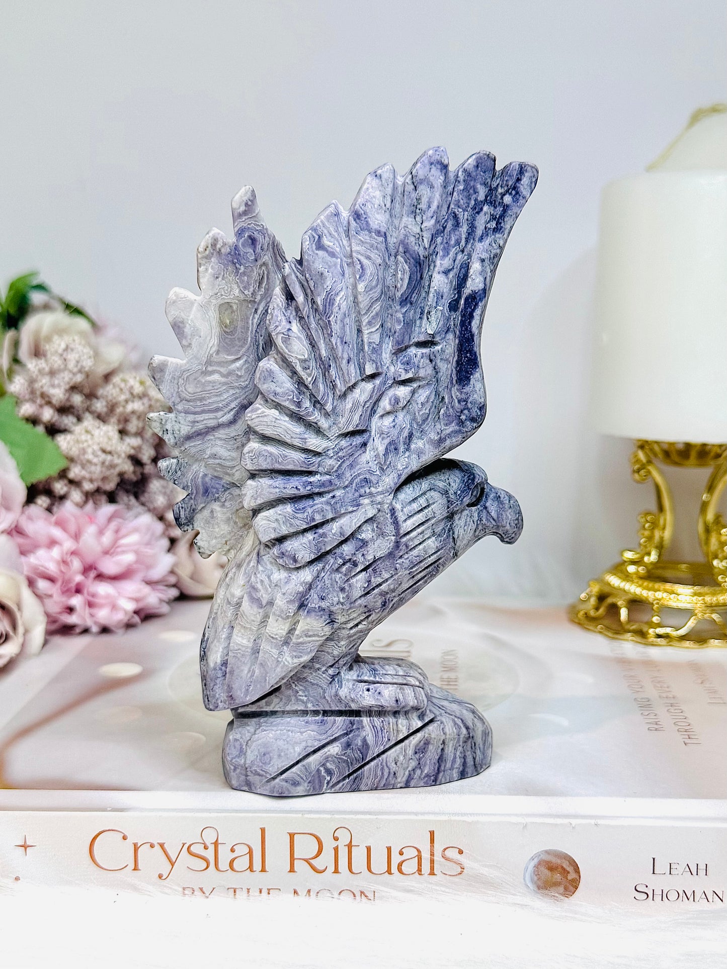 Tiffany Stone Carved Eagle | Bird 13cm
