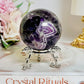 Beautiful Dream | Chevron Amethyst Sphere on Stand 263grams