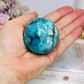 High Grade Chrysocolla Sphere on Stand 181g