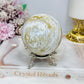 Large Ocean Jasper Sphere On Stand 480g