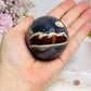 Volcano | Football Agate Sphere On Stand 216g