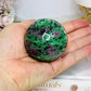 Ruby Zoisite Sphere on Stand 275g