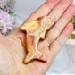 Crazy Lace Agate Carved Dolphin 7cm