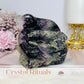 Rainbow Fluorite Carved Snake 662grams