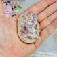 Pink Amethyst Druzy Palm Stone (stand is display only)