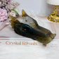 Large Druzy Agate Carved Dragon Head 12cm