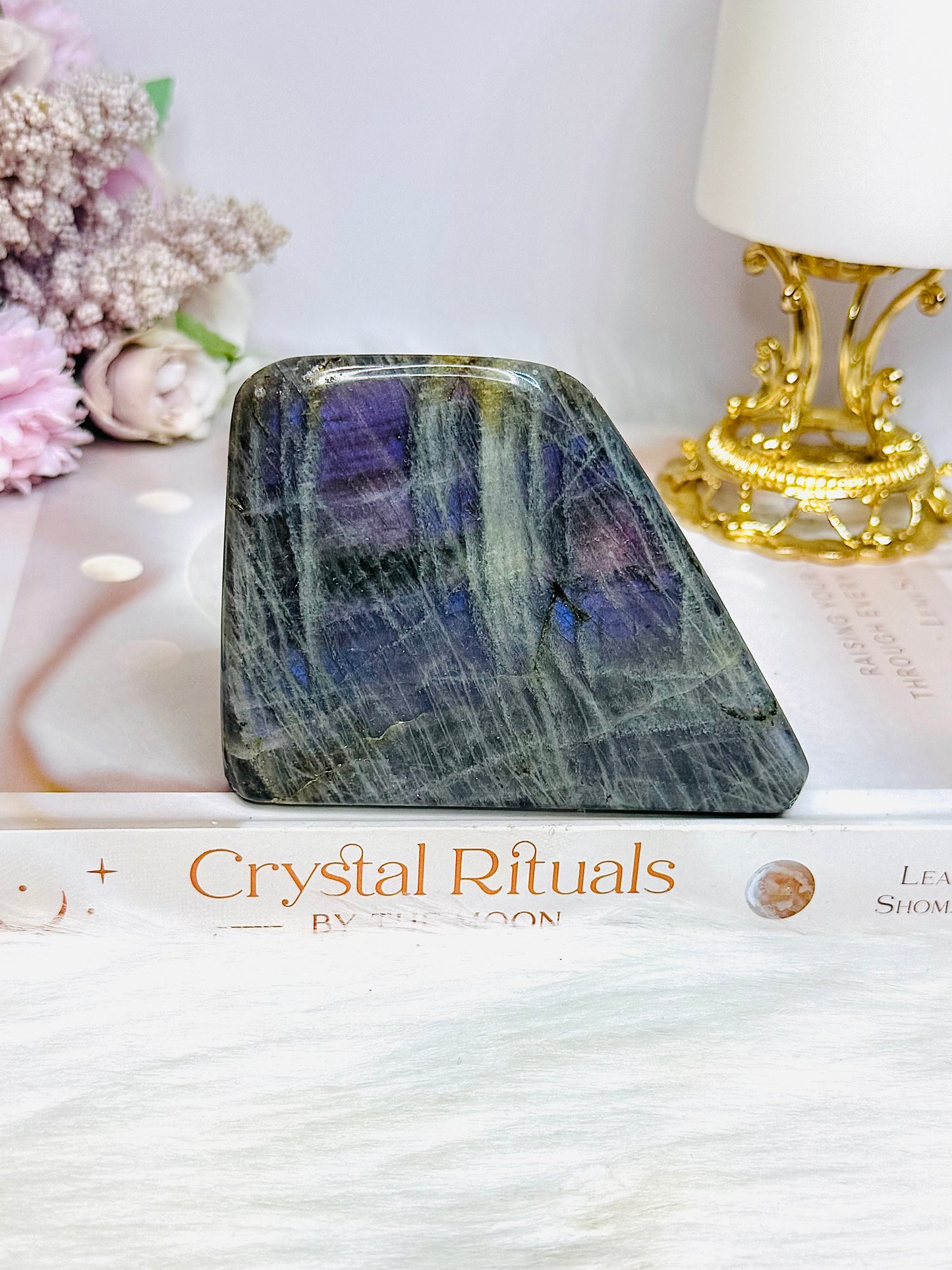 Purple Flash Labradorite Freeform 417g