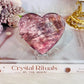 Divine Large 8cm Purple Mica Shiny Heart On Stand