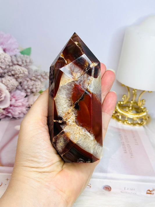 Natural Carnelian Chunky Tower 12.5cm 412g