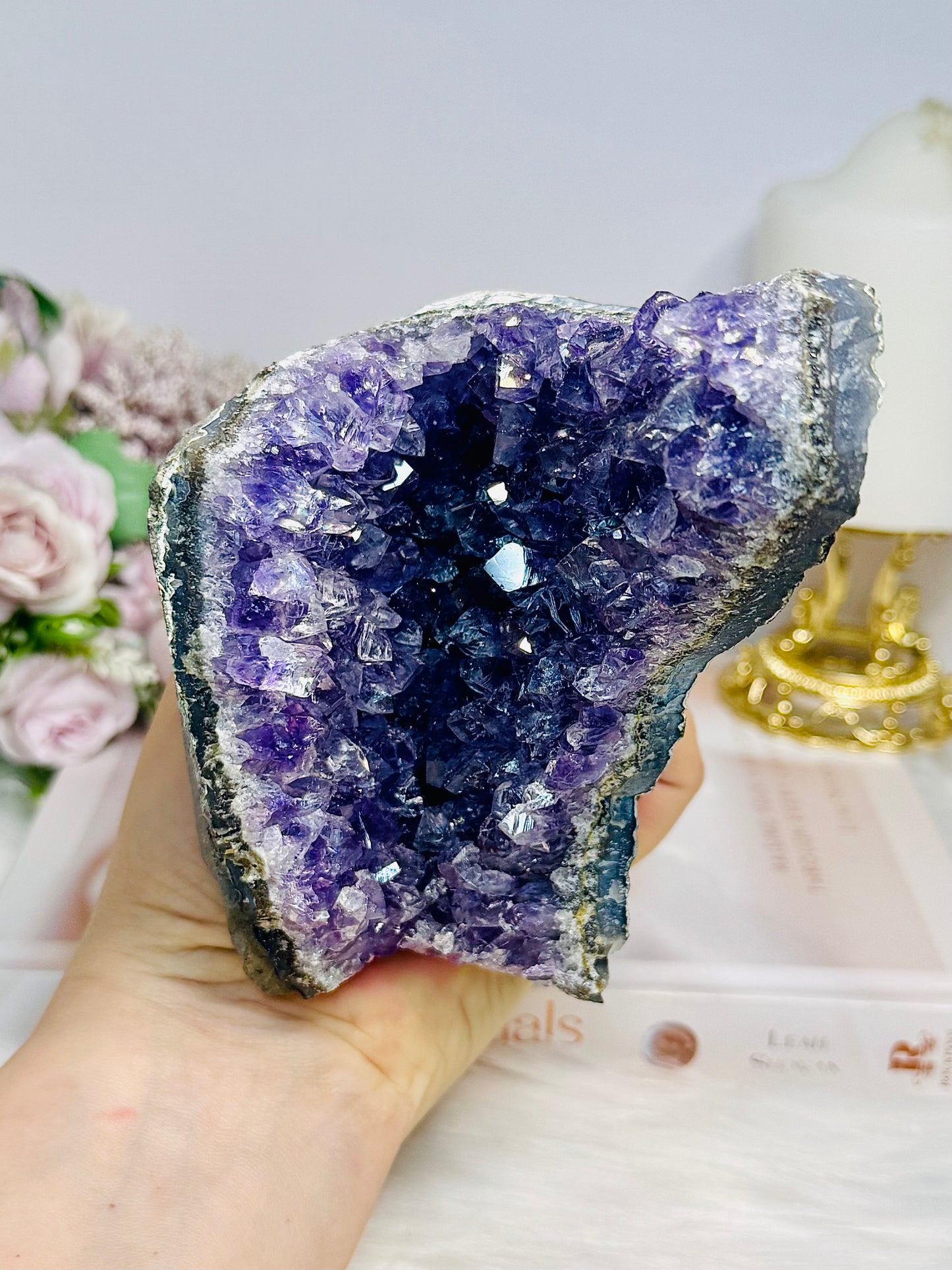 Natural Amethyst Base Cut Cluster 12cm 850g