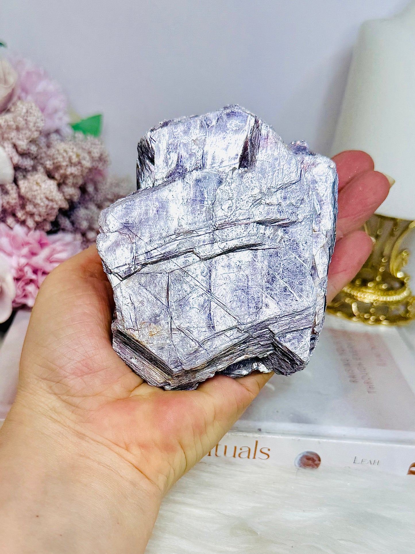 Large Purple Mica Natural Chunky Specimen 453g