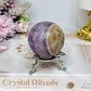 Crazy Lace Amethyst Sphere on Stand 197g