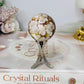 Flower Agate Sphere On Stand 74g