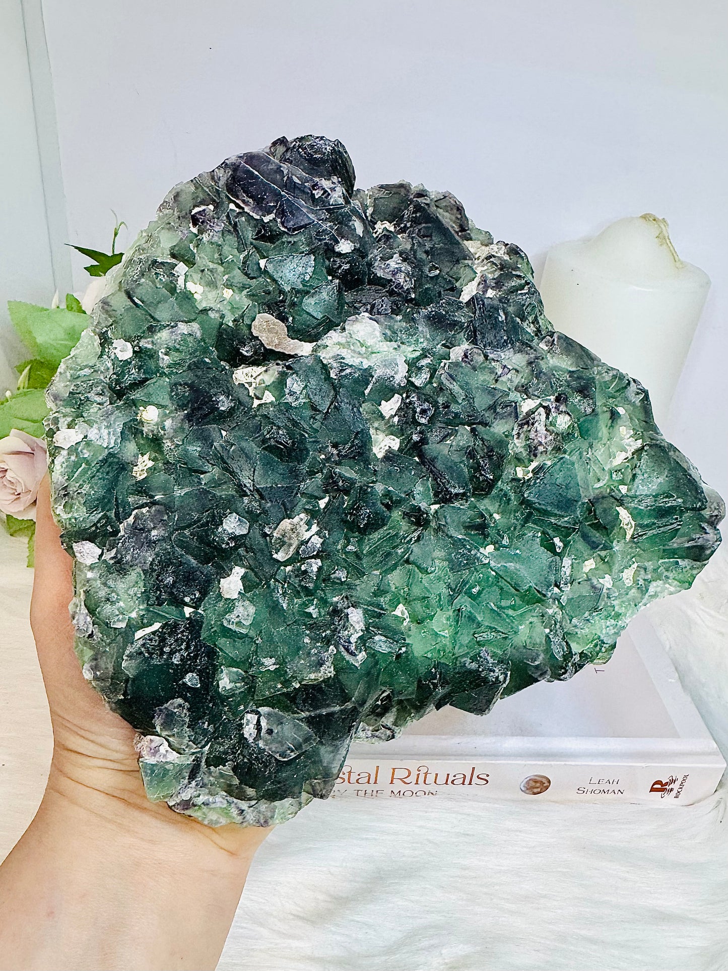 Large Natural Green Fluorite Freeform | Slab 21cm 2.4KG