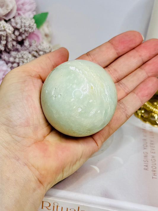 Sky Blue Quartz Sphere On Stand 245g