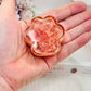 Beautiful Rose Quartz Filled Resin Paw