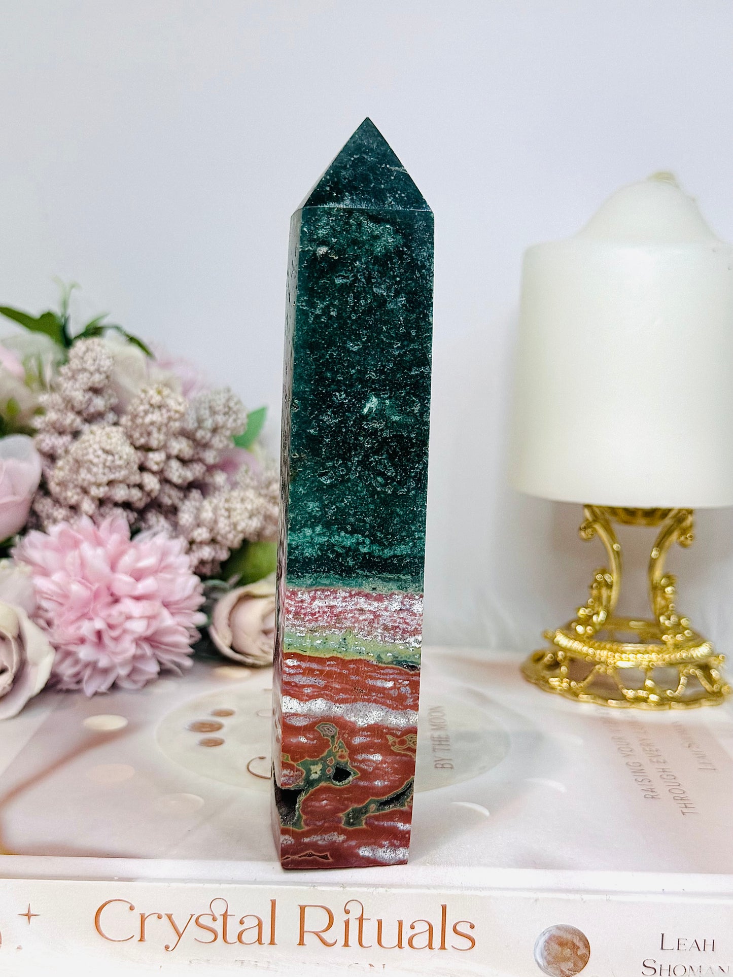Ocean Jasper Druzy Tower 15.5cm