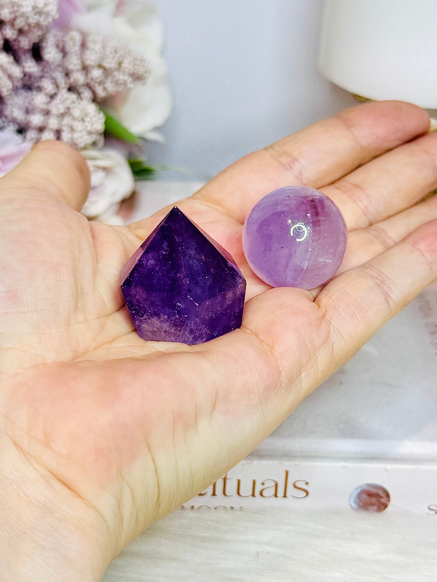 Perfect For Your Desk ~ Small Amethyst Cupcake Point & Sphere