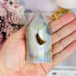 Beautiful 8cm Chunky Angel Aura Druzy Agate Tower | Cylinder