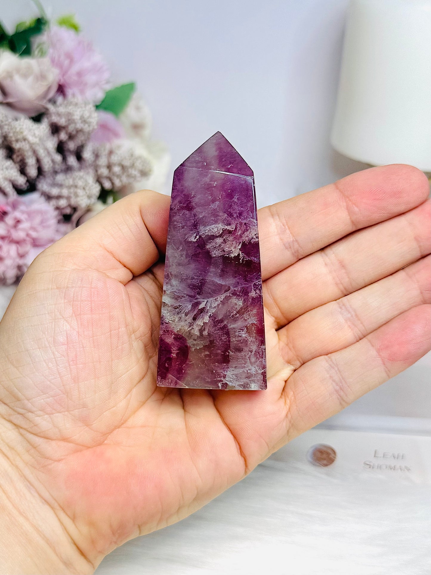 Purple Fluorite Tower 7.5cm