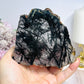 Black Tourmaline in Quartz Slab on Stand 11cm