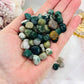 Stunning Moss Agate Small Tumbles In Organza Gift Bag