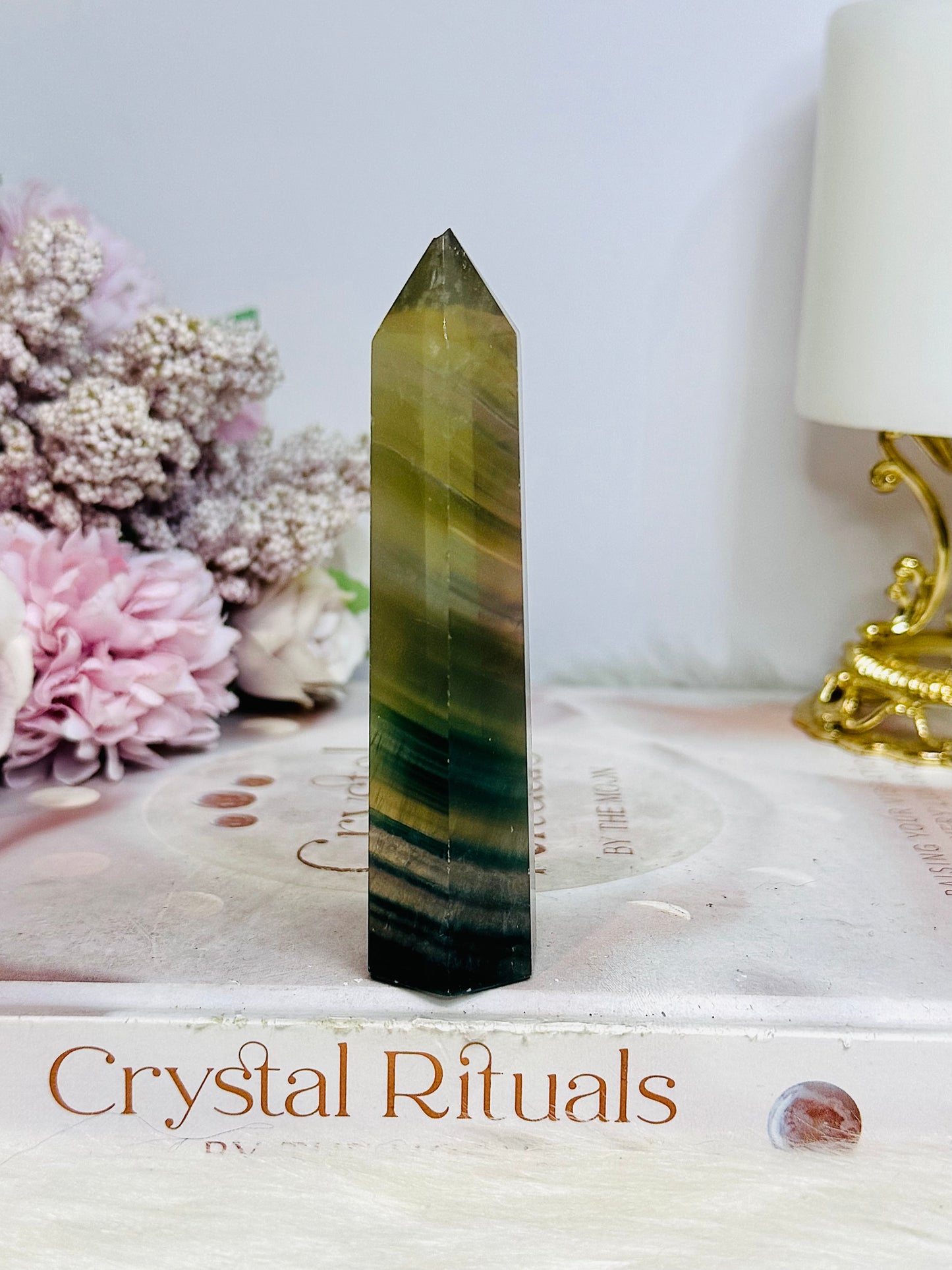 Green Fluorite Tower 9.5cm (chip on tip) Reduced