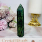 Beautiful 10cm  Emerald Jasper Tower