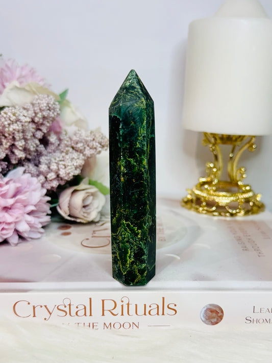 Beautiful 10cm  Emerald Jasper Tower