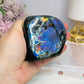 High Grade Spectrolite (Labradorite) Freeform from Finland - (Flash is all purple although it looks blue in pic) 8cm 374g